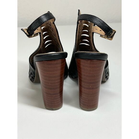 Versilia Heeled Sandals Size 5 Black - Picture 5 of 8